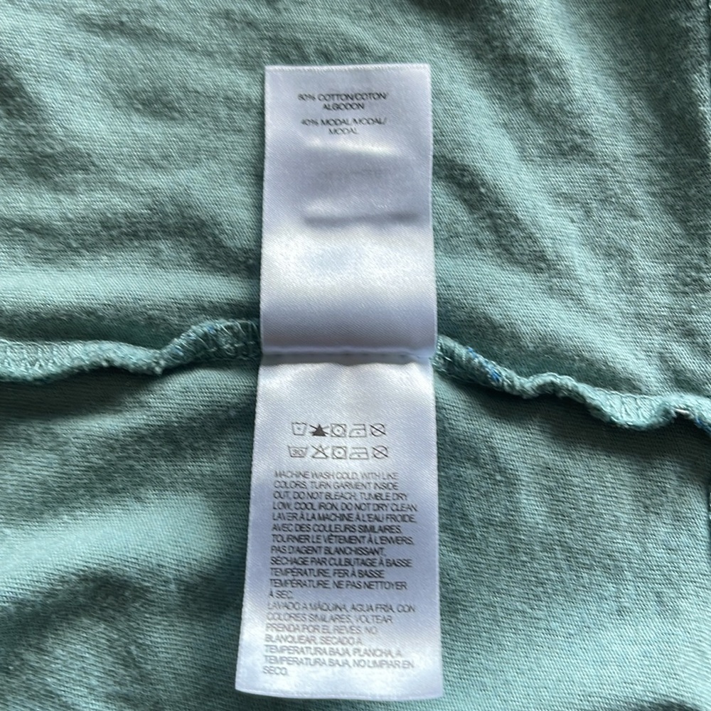 Lucky Brand - blue/green with light blue & white floral - square neckline - XXL - Picture 4 of 4